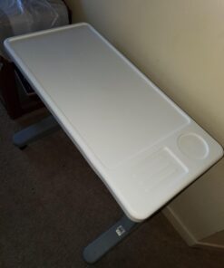 Carex Overbed Table and Hospital Bed Table - Table With Wheels - Over The Bed Table For Home Use and Hospital, Bedside Table With Wheels, Over Bed Desk, Over Bed Table With Wheels 48 91skZSzDT L