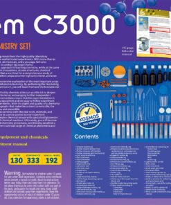 Thames & Kosmos Chem C3000 (V 2.0) Chemistry Set | Science Kit with 333 Experiments & 192 Page Lab Manual, Student Laboratory Quality Instruments & Chemicals, Multi, 21.3" Large x 7.2" W x 14.6" H (640132) 18 91smVx4iyTL
