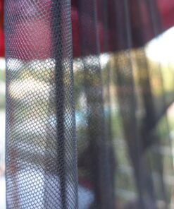 Patio Umbrella Mosquito Netting - Polyester Mesh Screen with Zipper Opening and Water Tube at Base to Hold in Place - Helps Protect from Mosquitoes - Fits 9FT Umbrellas and Patio Tables - Black 35 91sukdpKdSL