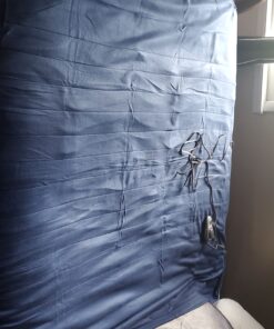 Sunbeam Royal Ultra Fleece Heated Electric Blanket Twin Size, 84" x 62", 12 Heat Settings, 12-Hour Selectable Auto Shut-Off, Fast Heating, Machine Washable, Warm and Cozy, Admiral Blue Royal Ultra Blanket 27 91svvoLRjXL