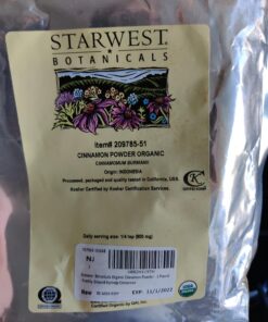 Starwest Botanicals Organic Cinnamon Powder - 1 Pound - Freshly Ground Korintje Cinnamon 1 Pound (Pack of 1) 5 91szQYw0xhL