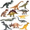 PREXTEX 10'' Dinosaur Figures - 12 Plastic Dinosaur Toys for Boys & Girls - Assorted Dinosaurs Include T-Rex & More - Dinosaur Toys for Kids 3-5+ 10 Pack - 8-10 Inch Assorted 26 91t KjmAx9L