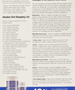 Alternative view of Alkaline Body Balance Informational 12-Page Booklet with Food Chart and Free pH Test Strip