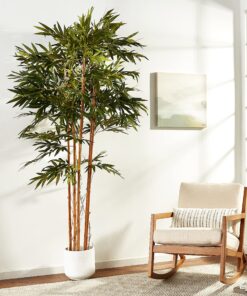 Nearly Natural 7ft. Big Bamboo Artificial Tree 84 in 30 91t72i9pzEL