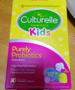 Culturelle Kids Chewable Daily Probiotic for Kids, Ages 3+, 30 Count, #1 Pediatrician-Recommended Brand, Natural Berry Flavored Daily Probiotics for Digestive Health, Oral Care & Immune Support 1 Month Supply 33 91tDsw8s95L
