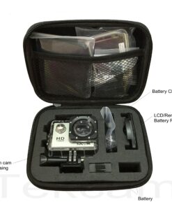 TEKCAM Carrying Case Protective Bag with Water Resistant EVA Compatible with Gopro Hero 12 11 9 8 7 6 5/AKASO EK7000/Brave 4 5 6 7/V50 Elite/Dragon Touch/WOLFANG/APEXCAM Action Camera Storage Box Case-Small 10 91tMbaGcIBL