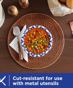 DIXIE ULTRA Paper Bowls, 20 Ounces, 56 Count, Indigo/White 12 91tNcDvFt9S