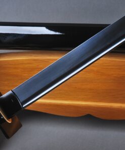 MN Sword - Japanese Samurai Tanto Wakizashi Ninjia Sword Functional Real Sharp Hand Forged Folded Steel Clay Tempered Katana 1095 Carbon Steel Blade black blade ninja sword with square tsuba 15 91tOQyT8ZBL