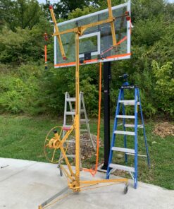 Silverback 54" and 60" In-Ground Basketball Systems with Adjustable-Height Tempered Glass Backboard and Pro-Style Breakaway Rim SB60 Basketball System 47 91tPtGWeODL