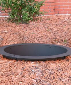 Sunnydaze 2mm Thick Steel Fire Pit Ring Insert - DIY Above or In-Ground Liner - 46-Inch Outer Diameter (30-Inch Inner Diameter) 30 Inch 25 91tQZR50nUL