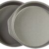 Amazon Basics Nonstick Round Baking Cake Pan, 9 Inch, Set of 2, Gray, 10.7x9.7x1.5cm