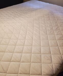 Utopia Bedding Quilted Fitted Mattress Pad (King) - Elastic Fitted Mattress Protector - Mattress Cover Stretches up to 16 Inches Deep - Machine Washable Mattress Topper White King 61 91tX2fGxOL