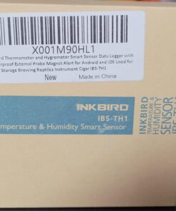Inkbird Thermometer and Hygrometer Smart Sensor Data Logger with Waterproof External Probe Magnet Alert for Android and iOS Used for Food Storage Brewing Reptiles Instrument IBS-TH1. IBS-TH1+Probe. 40 91taBjKiL