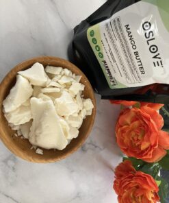 Oslove Organics Mango Butter 1 LB Pure, Natural, Hand -packed, Fresh & Fluffy in DIY mixes | Obtained from Mango seeds | Use for DIY leave in conditioner, Salves, Body Butter, Lotions & Soaps 1 Pound (Pack of 1) 28 91tfBbnHw2L 2