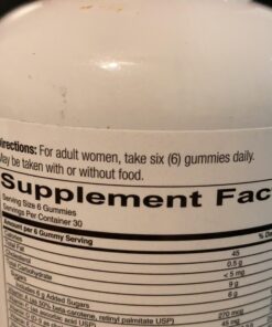 SmartyPants Women's Formula Gummy Vitamins: Gluten Free, Multivitamin, CoQ10, Folate (Methylfolate), Vitamin K2, Vitamin D3, Biotin, B12, Omega 3 DHA/EPA Fish Oil, 180 count (30 Day Supply) Womens Multi 180 Count (Pack of 1) 47 91tfKr8ZHVL