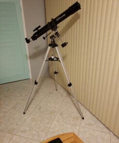 Celestron: Celestron - PowerSeeker 80EQ Telescope - Manual German Equatorial Telescope for Beginners - Compact and Portable - Bonus Astronomy Software Package - 80mm Aperture 80EQ Refractor 56 91thSL50ivL