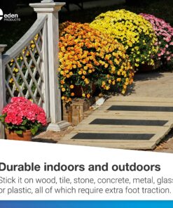 EdenProducts Heavy Duty Anti Slip Grip Tape (4inx33ft) - High Traction Anti Slip Tape, Waterproof Outdoor Grip Tape for Stairs, for Skateboards, Bat, Pool, Floor - Non Skid Tape Outside Step Treads 4" x 33 Feet 1 26 91thzU7kQ6S