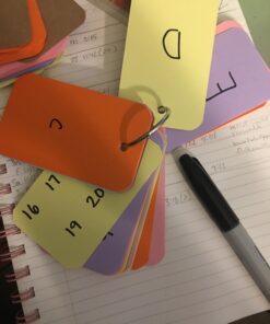 Koogel 300 Pieces 2.2 x 3.5 Inches Multicolor Kraft Paper Binder Ring Easy Flip Flash Card/Study Cards/Memo Scratch Pads/Bookmark/DIY Greeting/Index Card Stock/Note Card(50 Sheets per Set) 300 --multicolored 47 91tl42IWSjL