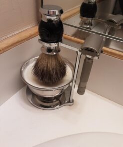 ROCKWELL RAZORS 6S Stainless Steel Double-Edge Safety Razor with 6 Adjustable Shave Settings and 5 Blades, 8 Piece Set, Silver 44 91tlsCnItLL