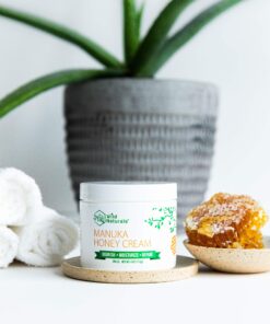 Manuka Honey Cream Moisturizer for Dry Skin - Eczema Honey Cream Face Moisturizer for Sensitive Skin - Soothing & Redness Relief Face Cream for Dry Skin - Face, Hand & Body Moisturizer for Women & Men 4 Ounce (Pack of 1) 19 91tplCStA2L