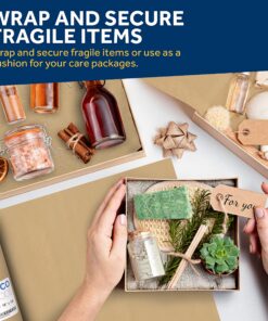 Bryco Goods Jumbo Kraft Paper Roll - Brown - 18" x 2100" (175') - USA Made - Suitable for Packing - Moving - Shipping - Crafts - Wall Art - Bulletin Boards - Floor Covering - Table Runner 18"x175' 26 91ts7qYraL