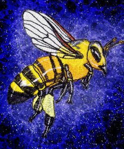 Alternative view of Epic Honey Bee Worker Apis Mellifera Iron on Patch Beekeeping bee Keeper Real