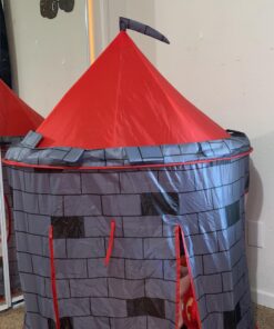 Kiddey Knight's Castle Kids Play Tent -Indoor & Outdoor Children's Playhouse - Durable & Portable with Free Carrying Bag – “Bonus” Shield and Sword Set - Makes for Boys & Girls Knights Tent 54 91tyPtt2w L 2