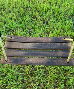 Pellor Wood Tree Swing Seat,Indoor Outdoor Rope Wooden Swing Set for Children Adult Kids 17.7x7.9x0.6 inch Burlywood 31 91u8mpa2sJL