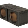 QPower QBOMB12V Dual 12 Inch Subwoofer Box with Bedliner Spray for Speakers, High-Performance Vented Subwoofer, Durable Sub Box, Black 58 91uBQyAMloL