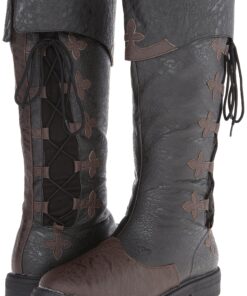 Funtasma Men's Captain-110 Engineer Boot 9 Black/Brown Distressed Polyurethane 14 91uEa4suF5L