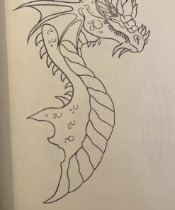 The Book of 100 Dragons: A Fantasy-themed coloring book 44 91uH6WanWnL