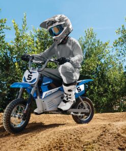 Razor MX350 Dirt Rocket Electric Motocross Bike, Blue, 10-12 inches Mx350 - Blue 24 91uJPpjUxkS