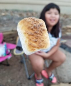 Jolly Green Products Rotating Marshmallow Roasting Sticks | Set of 5 Telescoping Forks - Free Bag | Safe, Fun Smores & Hot Dog Stainless Steel Long Camping Skewers | Campfire BBQ Cookware Accessories 40 91uJakowvaL