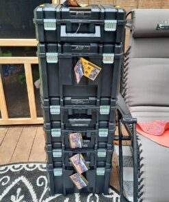 DEWALT TSTAK II Tool Box, 13 Inch, Flat Top, Holds Up To 66 lbs, Flexible Platforms for Stacking (DWST17807) 1 Count (Pack of 1) Flat Top Toolbox 45 91uMKYo MeL