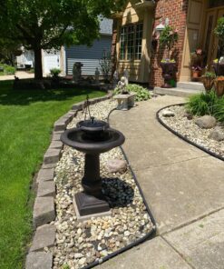 SmartSolar 24260RM1 Chatsworth 2-Tier Solar-On-Demand Fountain, Oiled Bronze Finish, with Patented Underwater Integral Solar Pump and Pump System 17 91uNPERHdVL