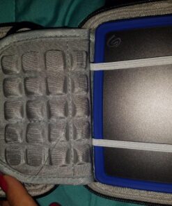 Lacdo Hard Drive Carrying Case for Seagate Portable Expansion Seagate Backup Plus Slim One Touch 1TB 2TB 3TB 4TB 5TB Portable External Hard Drive USB 3.0 2.5 Inch HDD EVA Shockproof Travel Bag, Black 56 91uVj5ZN4L