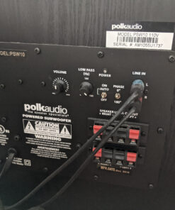 Polk Audio PSW10 10" Powered Subwoofer – Power Port Technology, Up to 100 Watts, Big Bass in Compact Design, Easy Setup with Home Theater Systems, Timbre-Matched with Monitor & T-series Polk Speakers single subwoofer 47 91uh3NlQq5L