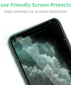 TALK WORKS Tempered Glass Screen Protector for iPhone 11 Pro/XS/X - Case Compatible, Anti-Glare, Shatter & Crack Proof, Ultra Thin (Pack of 3) Without Installation Tray 20 91uhn3faO6L 1