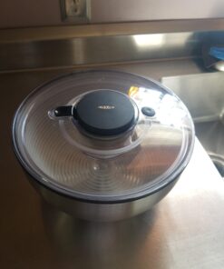 OXO Good Grips Stainless Steel Salad Spinner, 6.34 Qt. 57 91uowcwEVKL