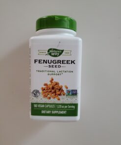 Nature's Way Fenugreek Seed, Traditional Lactation/Breastfeeding Support*, 1,130 mg, 180 Vegan Capsules 180 Count (Pack of 1) 44 91updVeZldL
