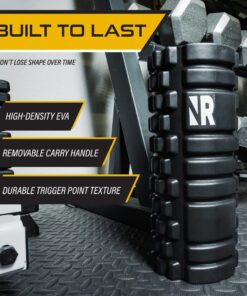 Alternative view of Nextrino Vibrating Foam Roller for Physical Therapy & Exercise - Deep Tissue Massage, Back Pain, Yoga, Leg Muscle Rollers - 3 Speed, High Density Massager Roll