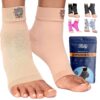 Bitly Plantar Fasciitis for Women & Men Socks Foot & Ankle Compression Sleeve, Nude, M Medium Beige 1 39 91ut73hzexL