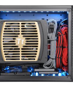 Thermaltake Core V1 SPCC Mini ITX Cube Gaming Computer Case Chassis, Interchangeable Side Panels, Black Edition, CA-1B8-00S1WN-00 100 91uurxj1tbL