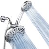 AquaDance 7" Premium High Pressure 3-Way Rainfall Combo for The Best of Both Worlds - Enjoy Luxurious Rain Showerhead and 6-Setting Hand Held Shower Separately or Together - Chrome Finish - 3328 2.5 Gallons Per Minute 32 91uvgWaOWLL