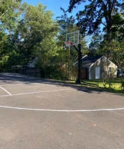 Ronan Sports Complete Easy Court Basketball Stencil Kit | Includes Spray Paint & Spray Box | Made in USA White 34 91v3aKvRpnL