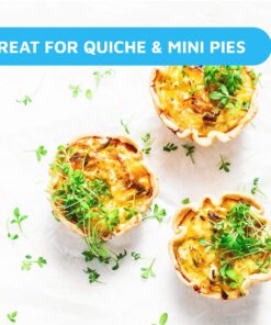 MontoPack Disposable 5 Inch Round Aluminum Foil Pie/Tart Pan, 50 Pack, Oven Safe, Stack & Store, Freeze & Reheat 5 Inch Pie/Tart Pans (50 Pack) 24 91v6lMi6v3L