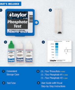 TAYLOR TECHNOLOGIES INC K-1106 TEST KIT PHOSPHATE 1 14 91v9vqpRoBL