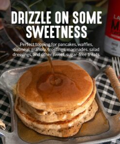 Lakanto Sugar Free Maple Syrup - Monk Fruit Sweetener, Keto Diet Friendly, Vegan, 1g Net Carbs, Pancakes, Waffles, Oatmeal, Coffee, Tea, Granola, Frosting, Marinade, Dressing (13 Fl Oz - Pack of 1) 13 Fl Oz (Pack of 1) 20 91vAcb3Ya6L