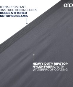 ENO, Eagles Nest Outfitters ProFly Rain Tarp, Ultralight Hammock Accessory Gray Standard Packaging 17 91vCpgFN1BL