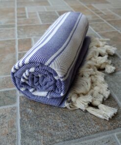 Dandelion - Basic Pattern - 100% Naturally-Dyed Cotton Turkish Towel Peshtemal - 71x39 Inches - Purple 11 91vDWnvTnML